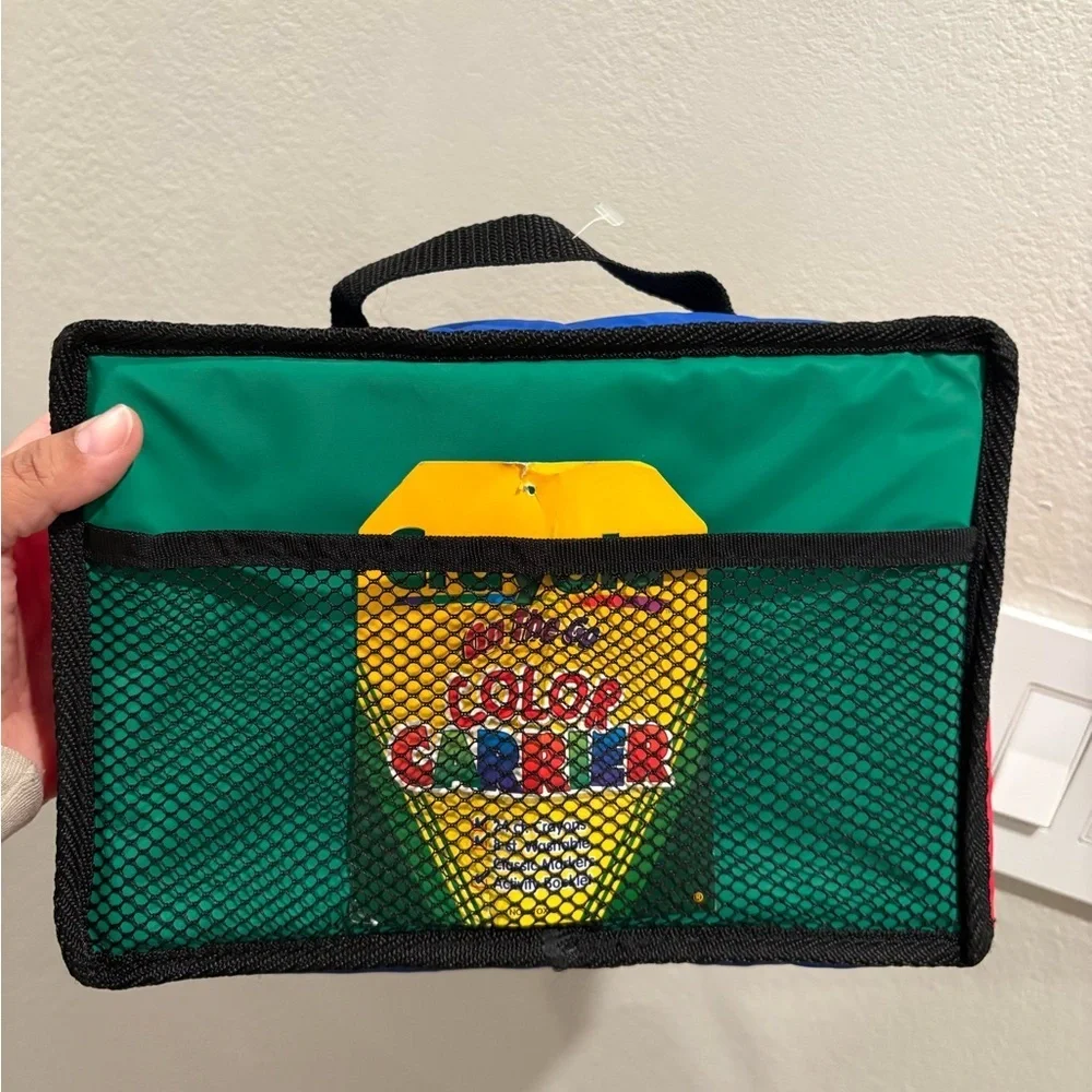 Vintage 1999 Crayola On The Go Color Carrier Lunchbox Travel Case New With Tags